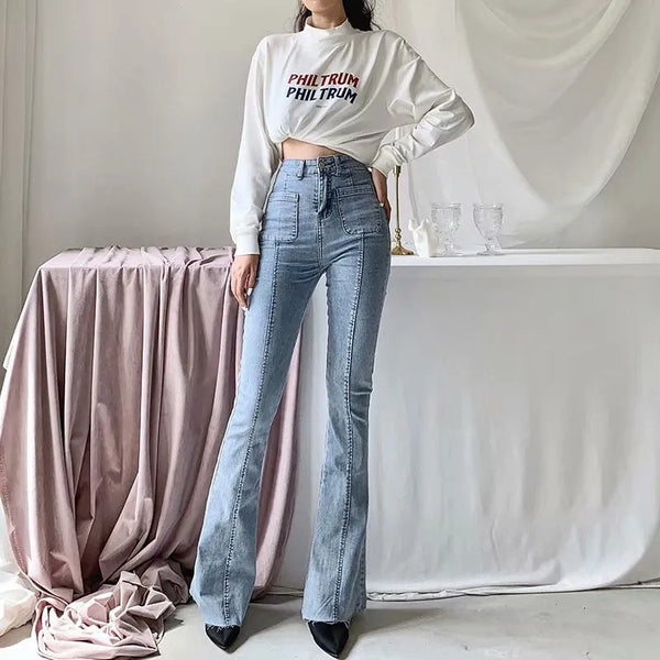 Stretch Flared Jeans